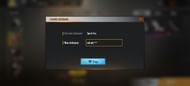 Paste the name and make the changes (Image via Garena)